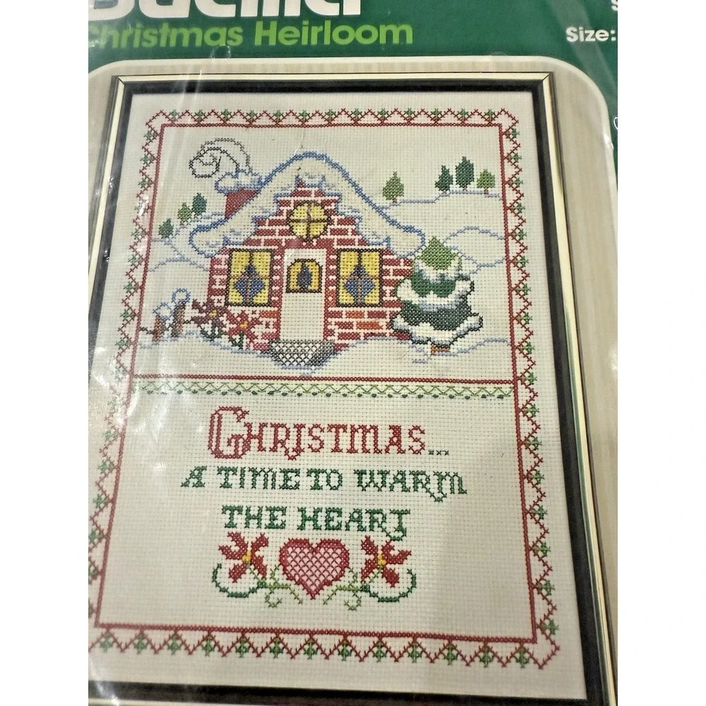 Bucilla 48647 Warm the Heart Christmas Heirloom Counted Cross Stitch 11
